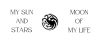 MY SUN AND STARS GOT páros bögre (2db)