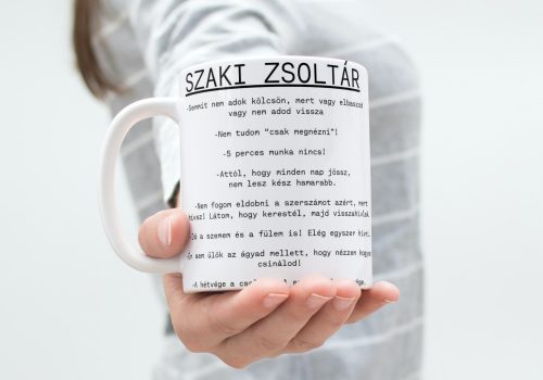 SZAKI ZSOLTÁR bögre