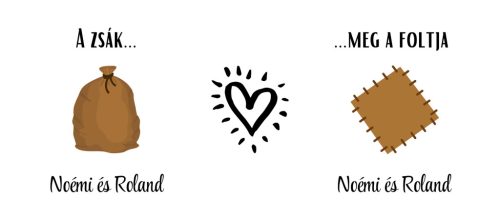 A ZSÁK MEG A FOLTJA szerelmes egyedi névre szóló bögre