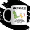 APASZAURUSZ egyedi neves bögre 