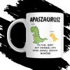 APASZAURUSZ egyedi neves bögre 