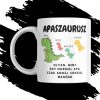 APASZAURUSZ egyedi neves bögre 