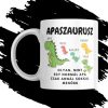 APASZAURUSZ egyedi neves bögre 